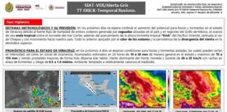 PC mantiene vigilancia ante lluvias intensas en el sur de Veracruz