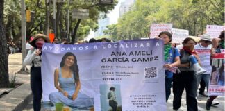 «Nos falta Amelí». Manifestación contra desaparición de mujeres en el Ajusco CDMX