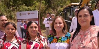 Rocío Nahle da banderazo a pavimentación del tramo Platón Sánchez–Huejutla de Reyes