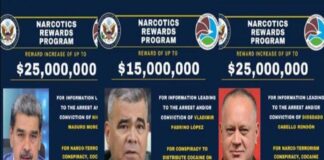 Acusa EEUU que el cártel de los Soles está encabezado por Nicolás Maduro.