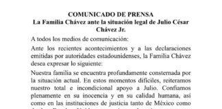 Consterna a familia de Julio César Chávez Jr. su arresto y demanda proceso legal transparente.