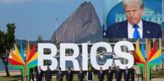 Trump amaga con 10 por ciento de aranceles extras si se alinean con BRICS .