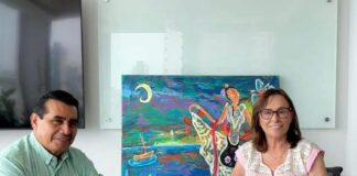 Esteban Bautista y Rocío Nahle reafirman compromiso de trabajar en unidad para los veracruzanos.