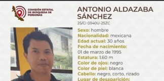 A 18 días de la desaparición de Antonio Aldazaba exigen su aparición con vida