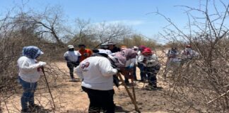 Madres Buscadoras de Sonora hallan restos humanos y cerca de 200 prendas en la costa de Hermosillo.