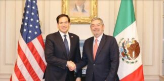 Acuerdan próxima reunión el Secretario Rubio con Canciller de México De la Fuente