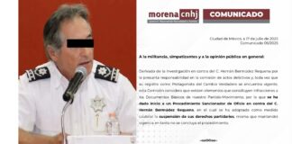 Morena reconoce que ex secretario de seguridad prófugo estaba afiliado a Morena .