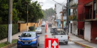 Obra de Circuito Presidentes en Xalapa en fase final .