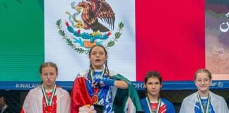 Wendy Lara, primera mexicana bicampeona juvenil del mundo en Artes Marciales Mixtas.