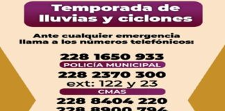 Persisten las condiciones para lluvia en Xalapa.