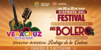Invita Gobernadora al Festival Internacional del Bolero en Veracruz y Tlacotalpan.