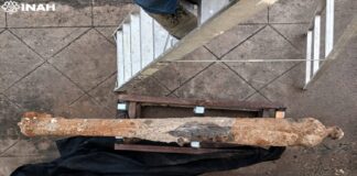 INAH resguarda cañones de hierro recuperados en salvamento arqueológico de Veracruz