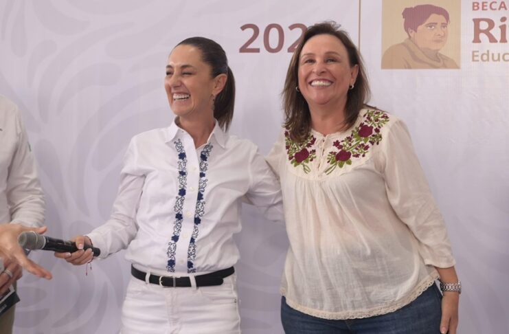 Rocío Nahle se solidariza con Claudia Sheinbaum ante ataques verbales y descalificaciones en marchas recientes