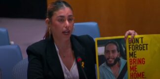 Ilana Gritzewsky habló ante el Consejo de Seguridad de la ONU.