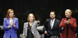 Laura Itzel Castillo Juárez rindió protesta como presidenta de la Mesa Directiva del Senado de la República.