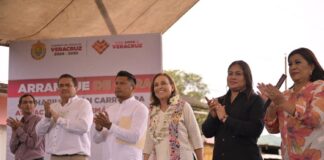 Rocío Nahle da banderazo a rehabilitación carretera esperada por más de 20 años en Atoyac
