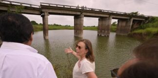 Riesgo atendido, gobernadora Rocío Nahle reconstruirá el puente El Mostal .