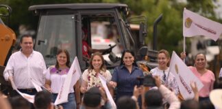 Rocío Nahle inicia reconstrucción total de la carretera Santiago-Isla y puente El Mostal