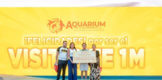 Aquarium de Veracruz celebra un millón de visitantes .