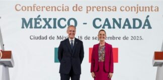 Presidenta Sheinbaum y primer ministro Carney anuncian Plan de Acción México-Canadá 2025-2028,