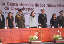 Valentía de los Niños Héroes recordatorio para luchar por un Veracruz justo y unido: Gobernadora