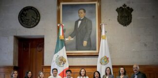 Recibe Gobernadora Rocío Nahle al Presidente de la SCJN Hugo Aguilar.