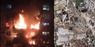 Rusia lanza brutal ataque con drones y misiles a civiles de Kiev por 12 horas.