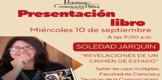 #BocaDelRío: Presentan este miércoles el libro de la periodista Soledad Jarquín:”Revelaciones de un crimen de Estado”.