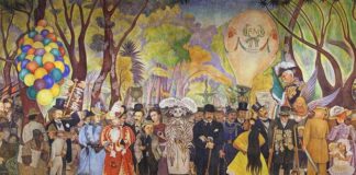 “Sueño de una tarde dominical” el mural que retrata cuatro siglos de historia mexicana.