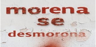 Desmoronamiento en Morena