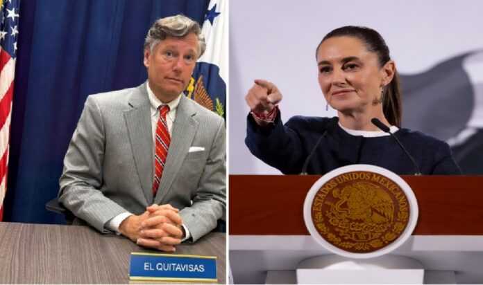 Christopher Landau y Claudia Sheinbaum