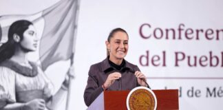 Sigue tendencia a la baja con disminución de 32% en homicidios: presidenta Sheinbaum