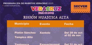 Presentan la cartelera cultural de Día de Muertos en las Huastecas Alta y Baja .