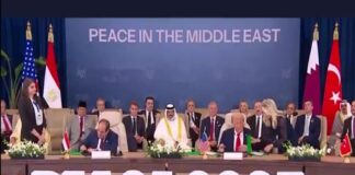 Trump firma documento del acuerdo Israel-Hamás sobre Gaza, sin ellos presentes.