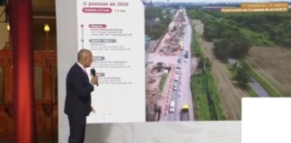 Avanza construcción del puente en distribuidor vial de acceso al puerto de Veracruz.