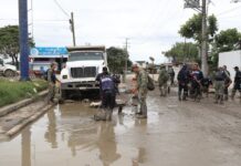 Despliegue masivo de fuerzas Federales y Estatales en Álamo para labores de limpieza