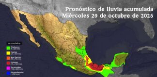 Protección Civil hace un llamado a reforzar precauciones ante lluvias en México .