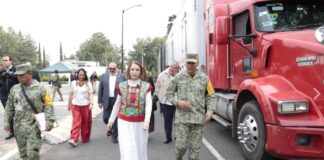 Laura Itzel Castillo: Senado entrega 10 tráileres de ayuda a damnificados