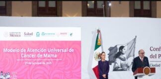 Presidenta anuncia inversión de 8 mil mdp para Modelo de Atención Universal de Cáncer de Mama, que representa “un antes y un después”.