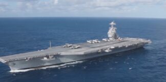 Estados Unidos despliega el portaaviones USS Gerald R. Ford hacia el Caribe.