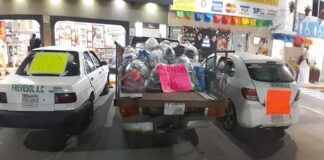 Reporteros y asociaciones enviaron apoyo a compañeros afectados por inundaciones en la huasteca veracruzana.