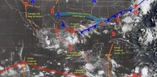 Aviso Especial por depresión tropical en el Golfo de México que traerá lluvias.