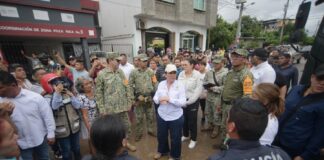 Gobernadora Nahle confirma dos personas fallecidas y cientos de damnificados por Intensas lluvias en Veracruz.