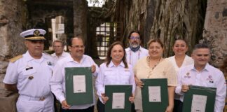 Rocío Nahle García encabezó los festejos por 500 años de la Villa Rica de la Veracruz.