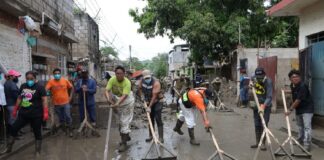 Más de mil 300 trabajadores de la SEV ayudan a familias afectadas en Poza Rica .