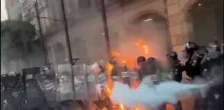 Violencia y saqueos en el 2 de octubre en CDMX; delincuentes atacan a policía y roban comercios .