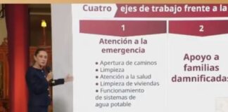 Gobierno de México anuncia apoyos directos por 10 mil mdp para apoyar a damnificados por lluvias en cinco estados