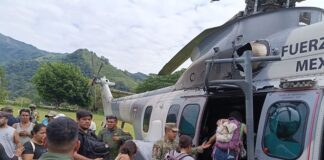 Con puente aéreo, realizan 23 vuelos de rescate y entrega de víveres a municipios incomunicados