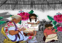 La comunidad maya que borda la resistencia .