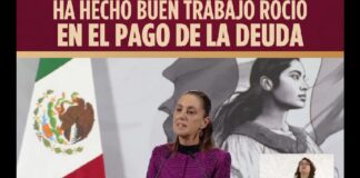 Agradece Rocío Nahle a la Presidenta Sheinbaum reconocimiento por esquema financiero